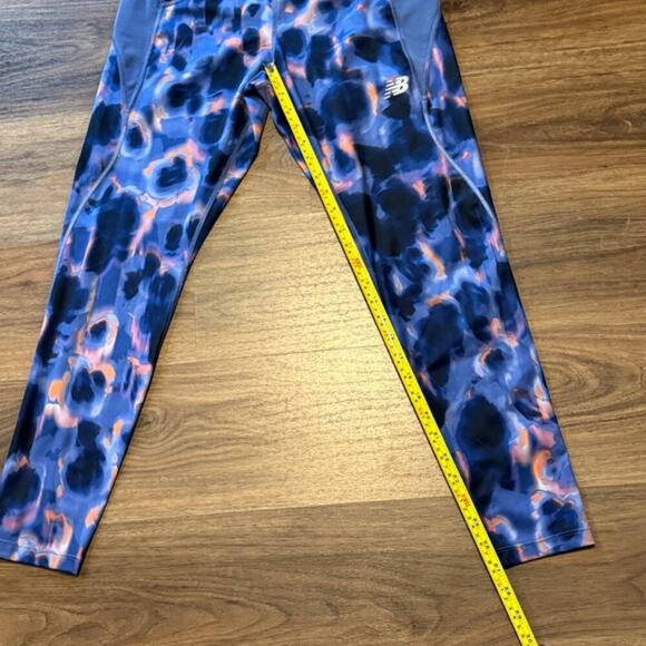 New Balance Women’s Large Night Sky Print Impact Run Activewear Leggings - Picture 3 of 9